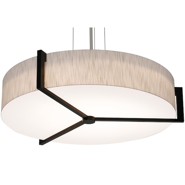 Afx Apex 33in. LED Pendant, Espresso Finish, Jute Shade APP3044L5AJUDES-JT - main
